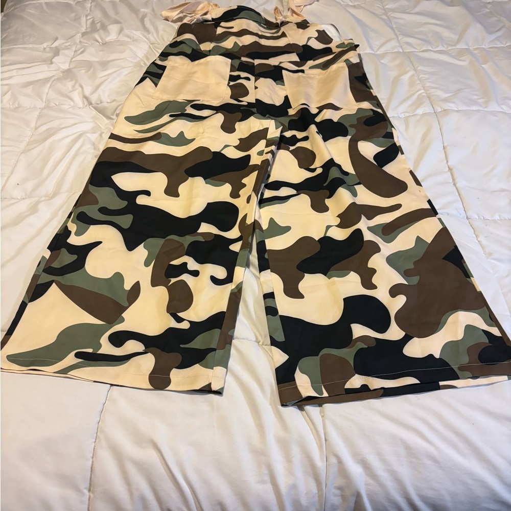 Source Unknown Camouflage Jumpsuit